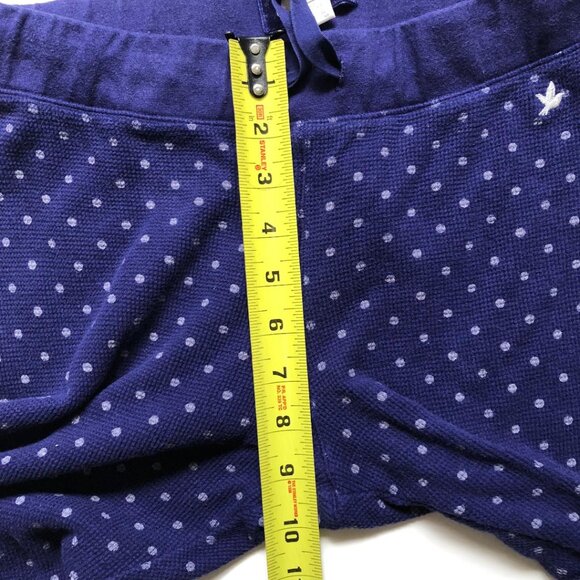 Aerie, Blue/White, waffle knit, loungewear, pajama bottom, Sz see measurements - Picture 7 of 8